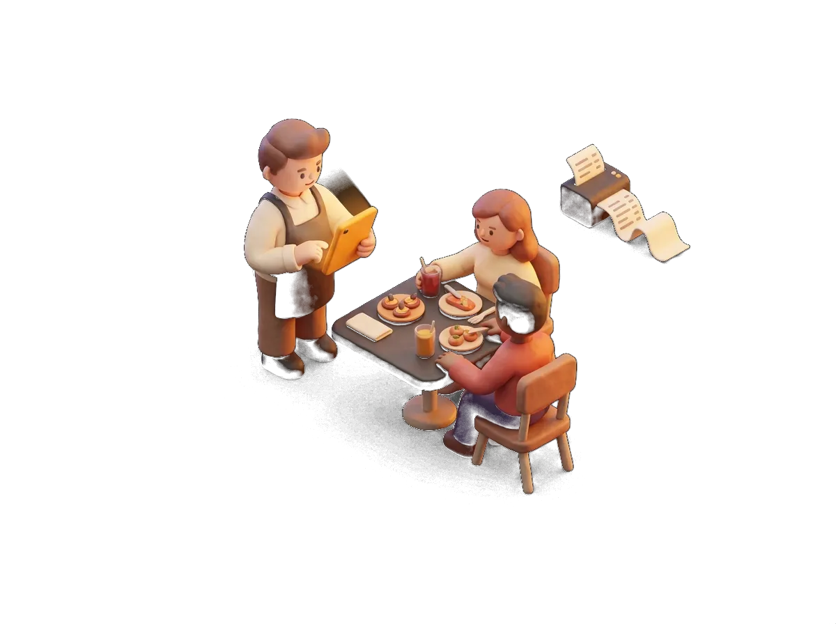 Ilustración 3D: Comandero digital