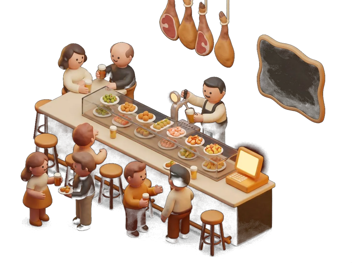 Ilustración: Bares y tapeo