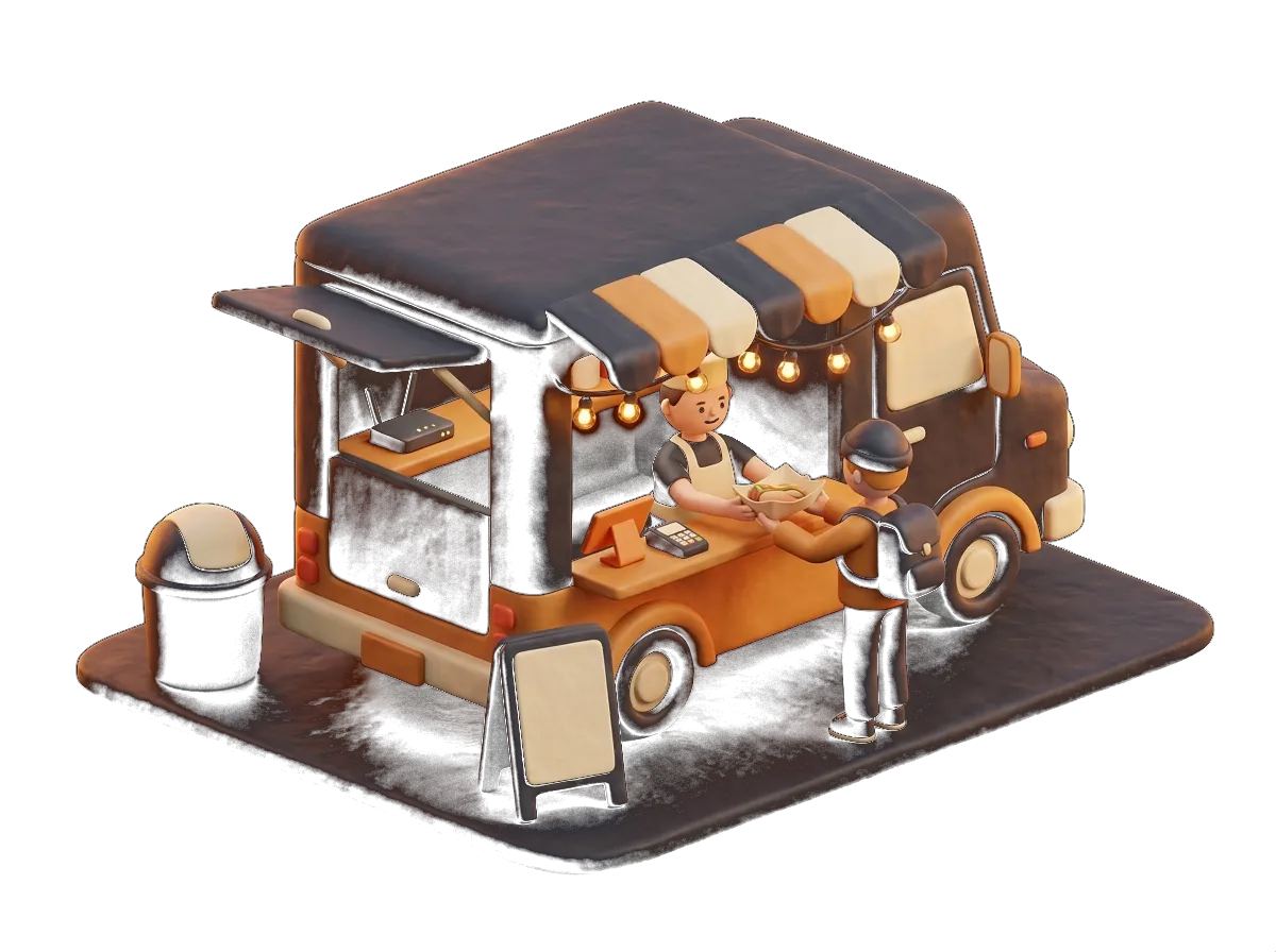 Ilustración: Food trucks y eventos