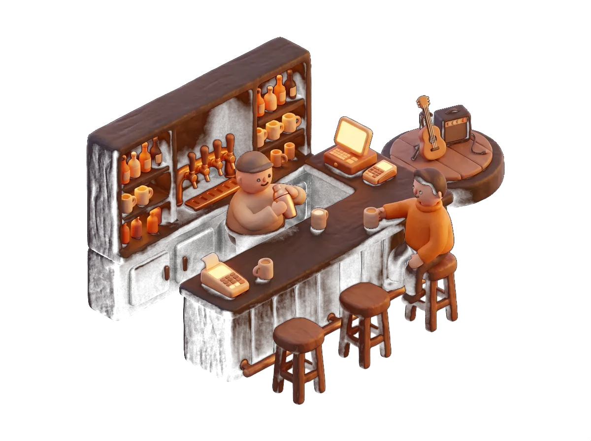 Ilustración: Pubs y locales de noche