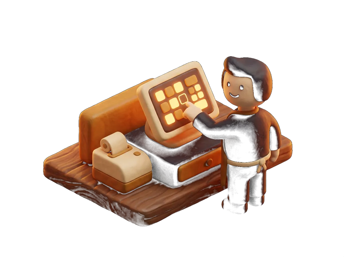 Ilustración 3D: TPV Hostelería